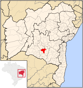 Localização de Brumado na Bahia