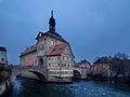 * Nomination View towards the old town hall in Bamberg --Ermell 20:47, 26 December 2016 (UTC) * Promotion A beautiful dark photo from which quality is high enough for Q1 --Michielverbeek 23:42, 26 December 2016 (UTC)