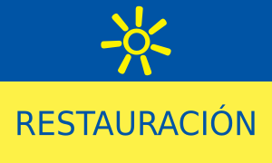 Bandera de Restauración Nacional.