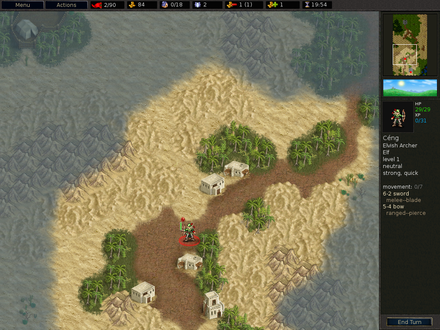The player cannot see enemy activity beneath the greyed-out fog of war.