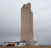 Pinto bean silo to the west of Dove Creek Bean Tower 1.jpg