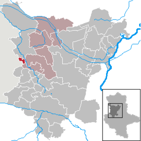 Poziția Beendorf pe harta districtului Börde