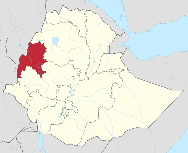 Poziția localității Statul Benishangul-Gumuz