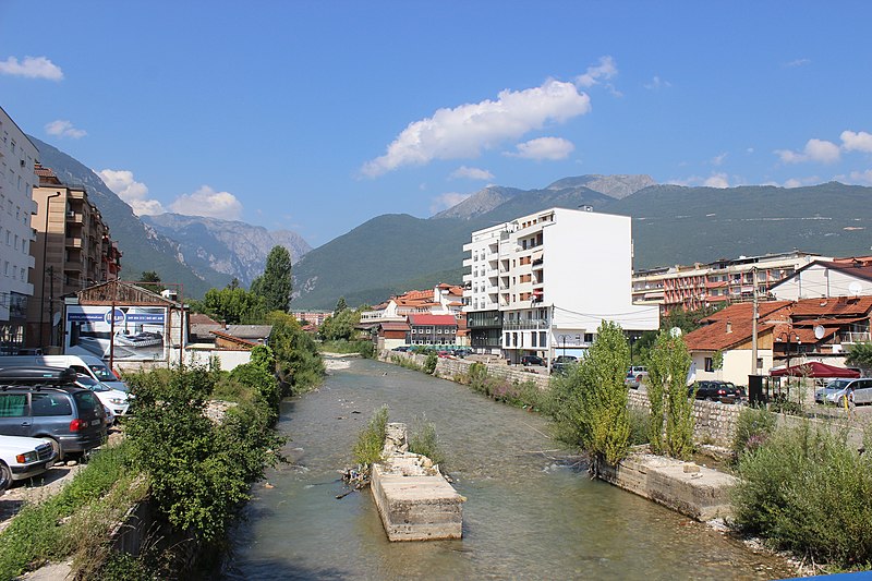 File:Bistrica river in the center of Peja.jpg