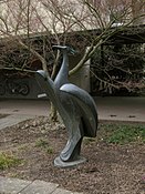 Bronzen vogel in Sindelfingen