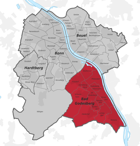 Bonn Stadtbezirk Bad Godesberg