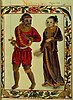 A Tagalog couple of the Maharlika nobility caste depicted in the Boxer Codex of the 16th Century.