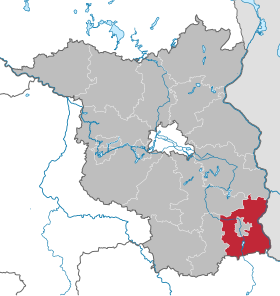 Расположение округа Шпрее-Нейсе