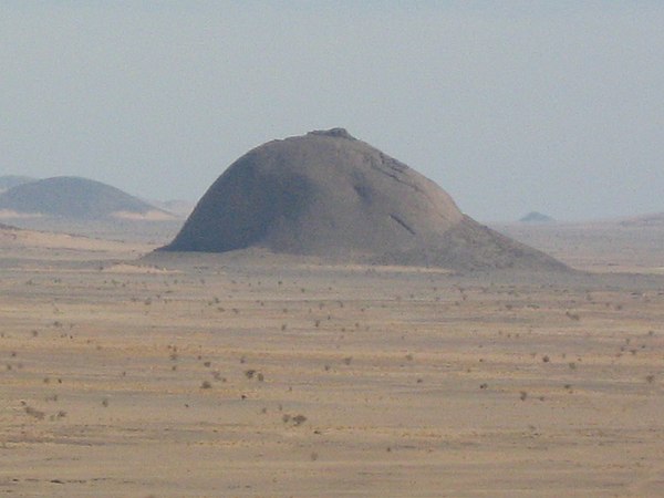 A breast-shaped hill in Western Sahara