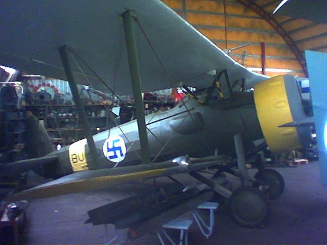 Bristol Bulldog preserved at the Hallinportti Aviation Museum.