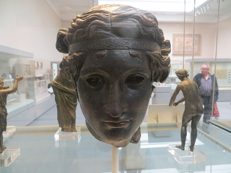 File:Bronze Head of Dionysos.JPG