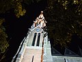 Čeština: Věž kostela na náměstí Rózsák tere v Budapešti nápověda English: Church tower in Budapest Rózsák tere square, Hungary help