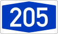 Bundesautobahn 205 number.svg