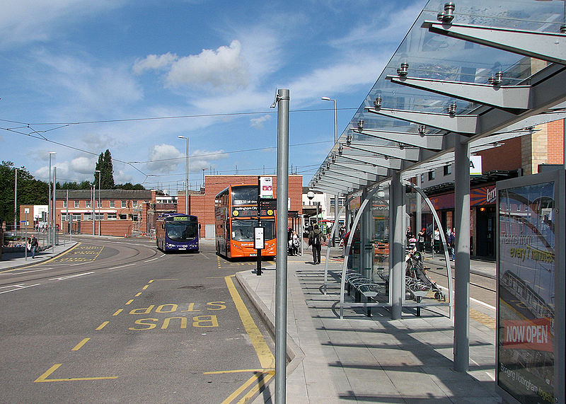 File:Buses at Beeston Centre (geograph 4633117).jpg