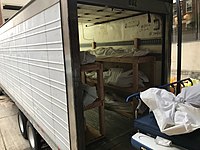 Deceased in a 53-foot 'mobile morgue' outside a hospital in Hackensack, New Jersey on April 27, 2020 COVID19 deceased in Hackensack NJ April 27.jpg