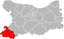 kanton na mapě departementu Calvados