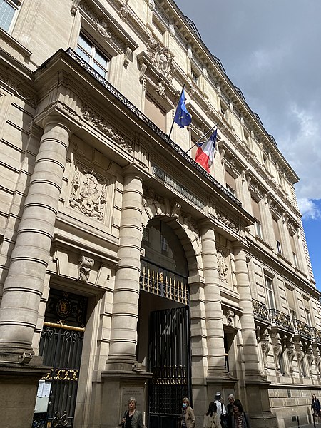 Seat of the Cour des Comptes at 13, rue Cambon in Paris