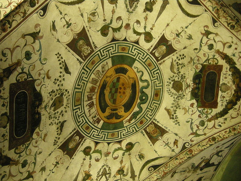File:Camera verde, soffitto grottesche di ridolfo del Ghirlandaio.JPG