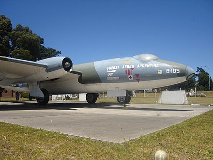 Canberra preserved at Mar del Plata Airport