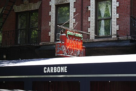 Carbone Restaurant Sign 6.4.22