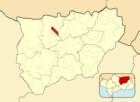 Расположение муниципалитета Карбонерос на карте провинции