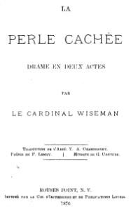 Nicholas Patrick Wiseman, La perle cachée, 1876     (Défi 100 wikijours)