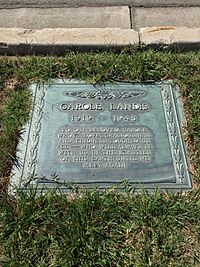 Grave of Carole Landis at Forest Lawn Glendale