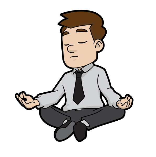 File:Cartoon Meditating Man.svg