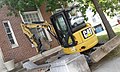 Caterpillar 303.5E CR excavator former U.S. post office 139 Eastern Avenue downtown Saint Johnsbury VT September 2017.jpg