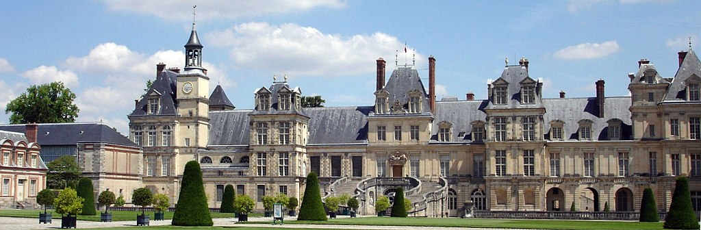 The Château de Fontainebleau, the secondary residence of the Kings of  France 