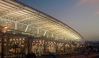 Front view of a part of Chennai Airport. Chennai airport view 4.jpeg