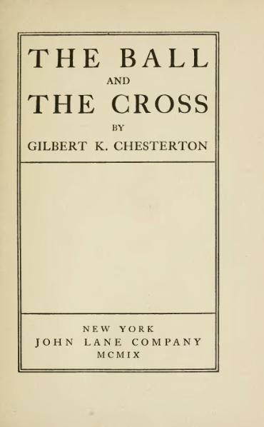 Файл:Chesterton - The Ball and the Cross.djvu