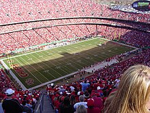 Arrowhead Stadium is home of the Kansas City Chiefs. Chiefsgame.jpg
