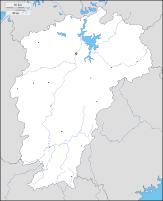 Mapa de localización de Jiangxi