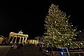 Christmas tree Pariser Platz Berlin at night 2023-12-17 08