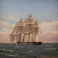 Корвет «Наяда» под всеми парусами, 1835 г.