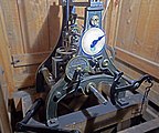 Recently rennovated clock mechanism.