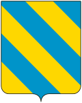 Coat of arms of the House of Montefeltro.svg