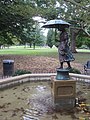 Umbrella Girl Fountain, Schiller Park