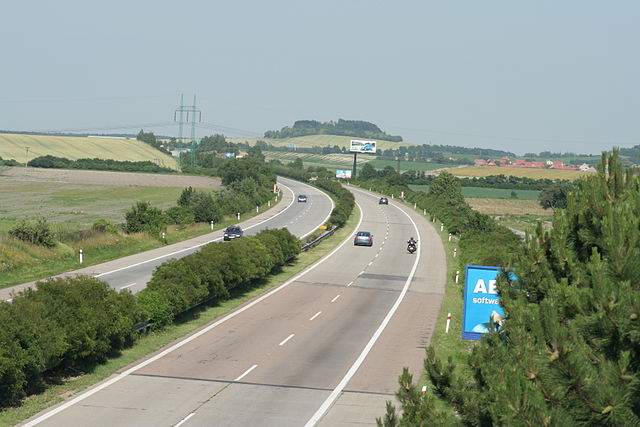 The E67 near Bříství, Czech Republic