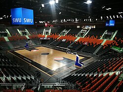 Inside view of the Ratiopharm Arena, the club's home arena since 2011 D-BY-UL - Neu-Ulm - Ratiopharm-Arena 004.jpg