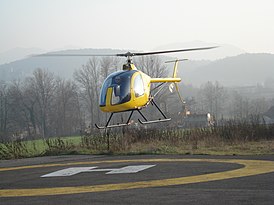 DF 334 в режиме висения во время лётных испытаний.