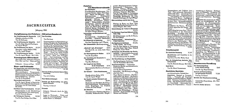 File:Das Pelzgewerbe 1961, Inhaltsverzeichnis.jpg