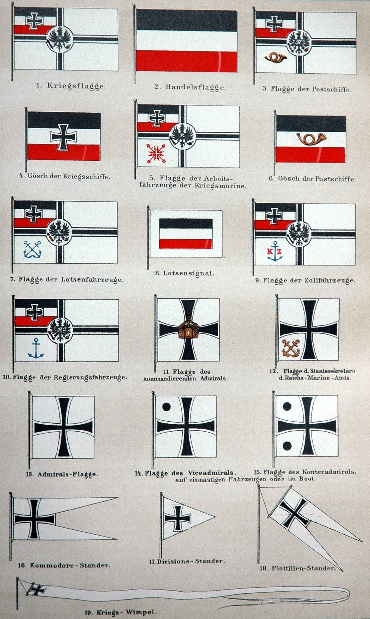 Welche Flagge hatte das deutsche Kaiserreich?