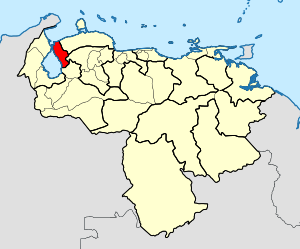 Map of the Diocese of Cabimas