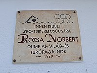 Rózsa Norbert emléktábla