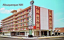 Downtowner Motor Inn Postcard, Albuquerque, NM