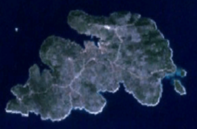 Immagine satellitare di Drvenik Veliki Island