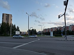 Ehitajate tee an Õismäe tee intersection