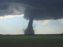 EF3 stovepipe tornado near Nickerson, Kansas. EF3 tornado near Nickerson, Kansas.jpg